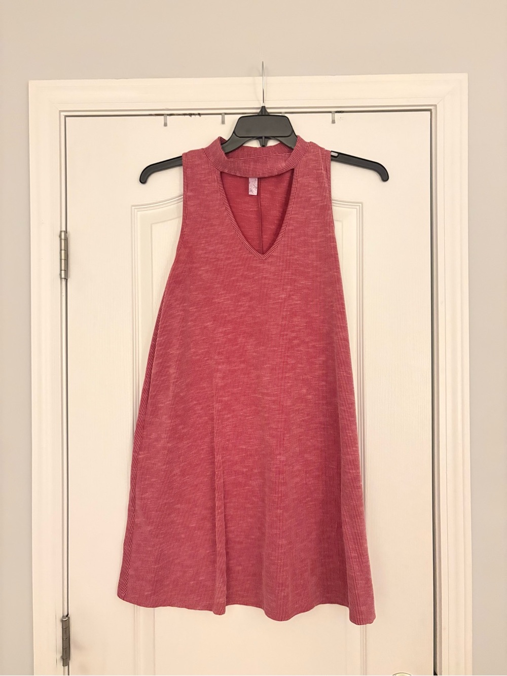 Alya Rose Mock Neck Swing Mini Dress